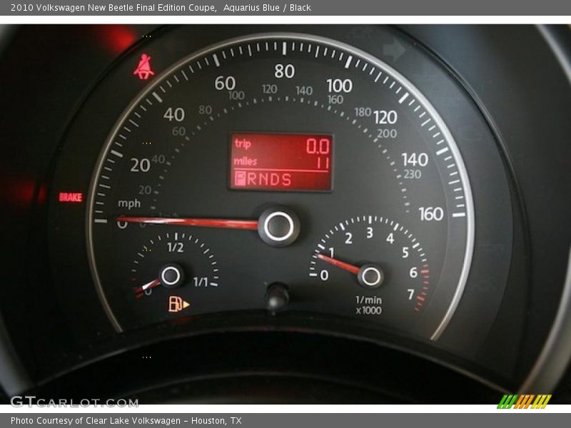 Aquarius Blue / Black 2010 Volkswagen New Beetle Final Edition Coupe