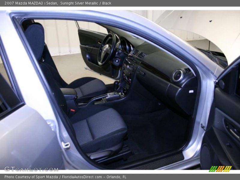 Sunlight Silver Metallic / Black 2007 Mazda MAZDA3 i Sedan