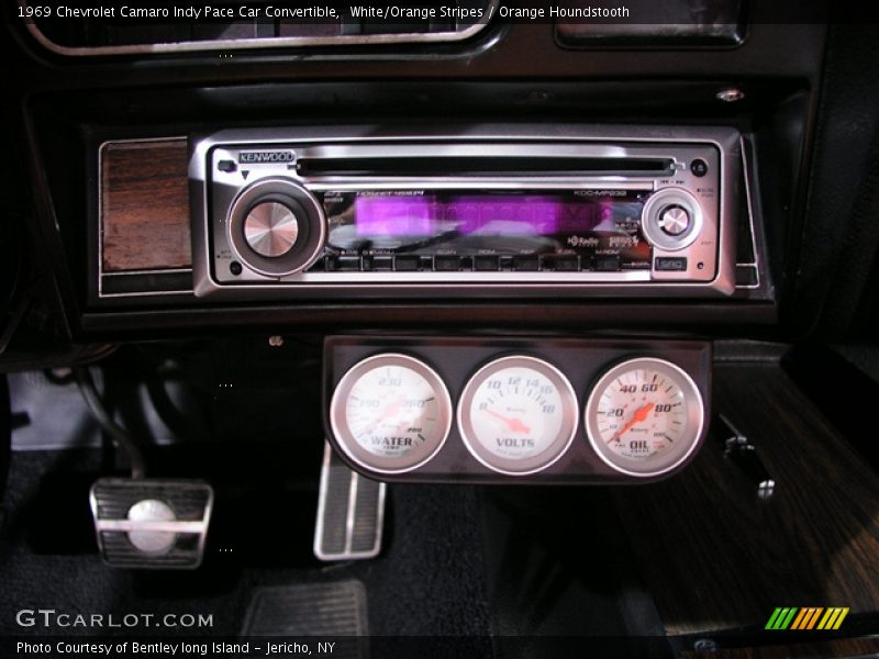 White/Orange Stripes / Orange Houndstooth 1969 Chevrolet Camaro Indy Pace Car Convertible