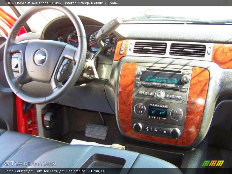 Inferno Orange Metallic / Ebony 2009 Chevrolet Avalanche LT 4x4