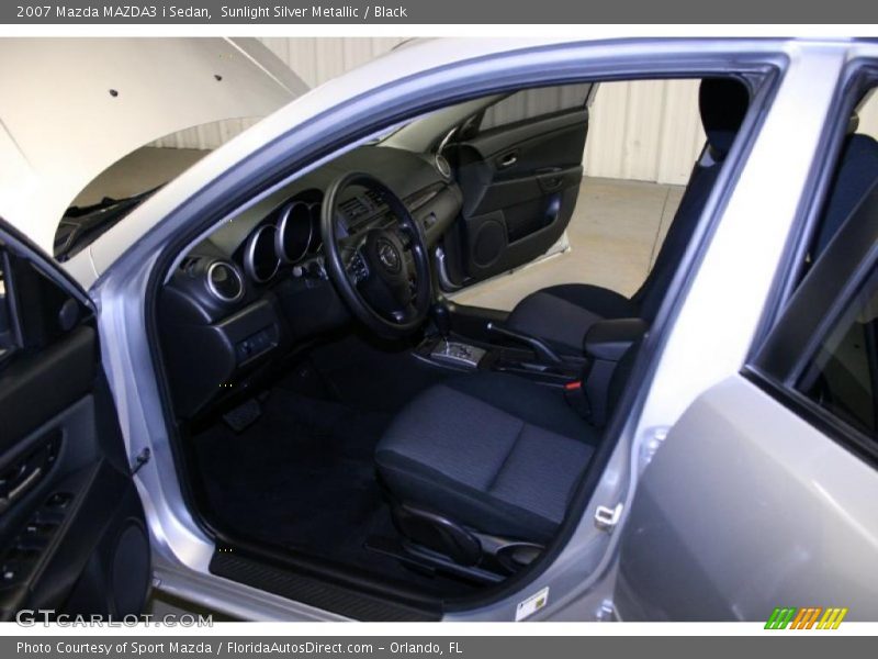 Sunlight Silver Metallic / Black 2007 Mazda MAZDA3 i Sedan