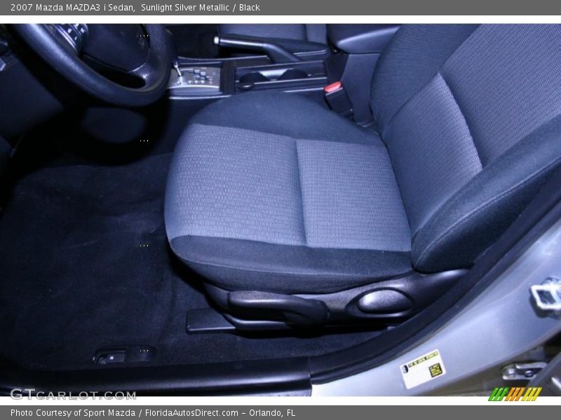 Sunlight Silver Metallic / Black 2007 Mazda MAZDA3 i Sedan