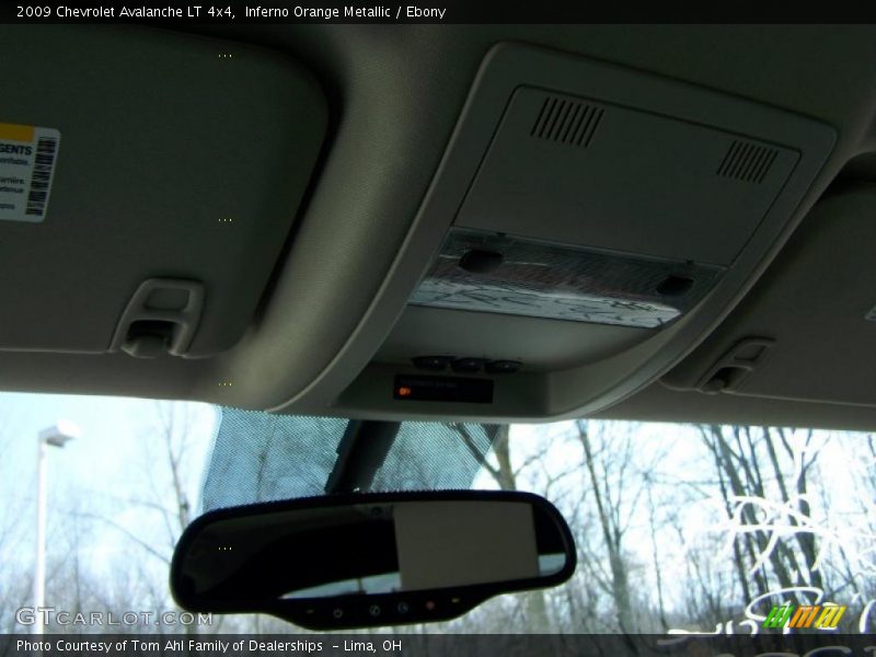 Inferno Orange Metallic / Ebony 2009 Chevrolet Avalanche LT 4x4