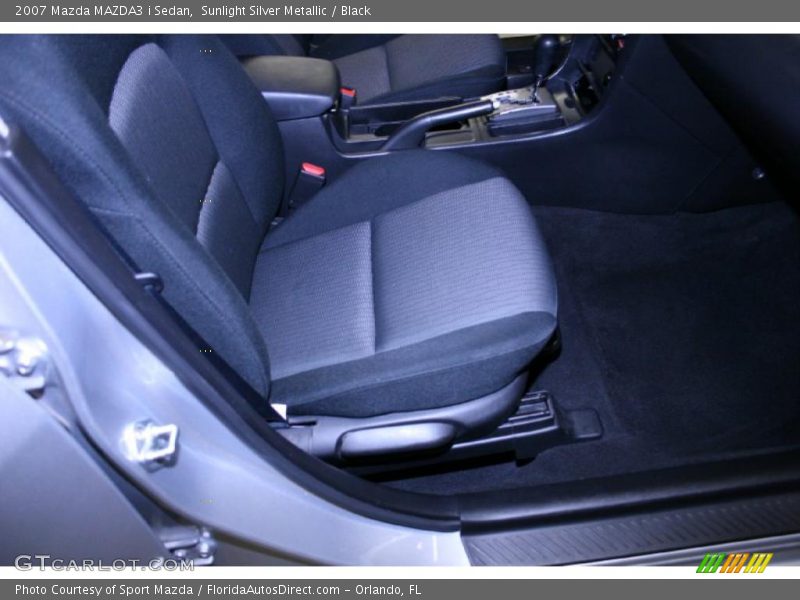 Sunlight Silver Metallic / Black 2007 Mazda MAZDA3 i Sedan