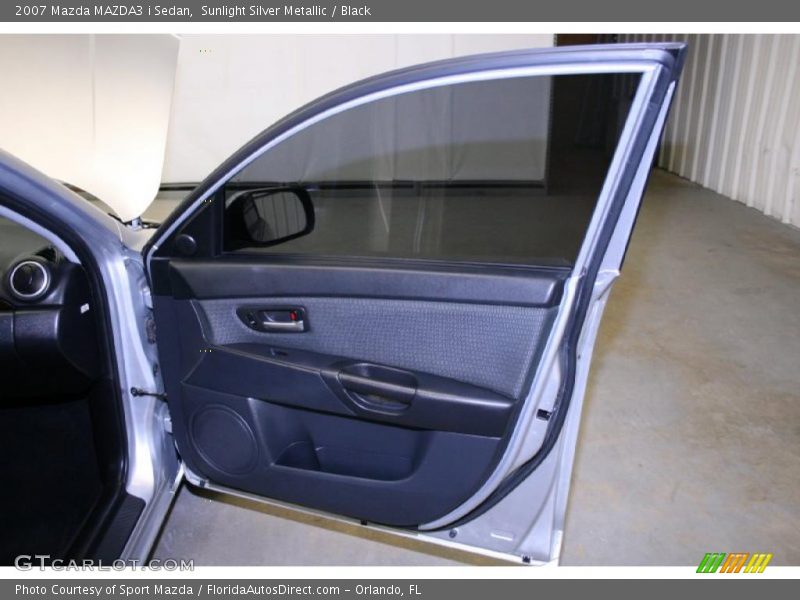 Sunlight Silver Metallic / Black 2007 Mazda MAZDA3 i Sedan