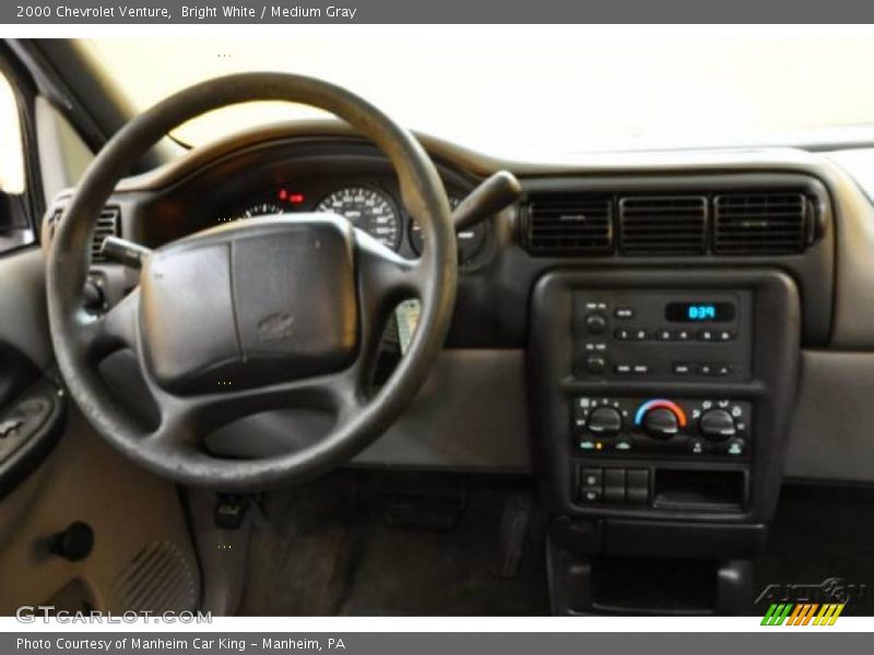 Bright White / Medium Gray 2000 Chevrolet Venture