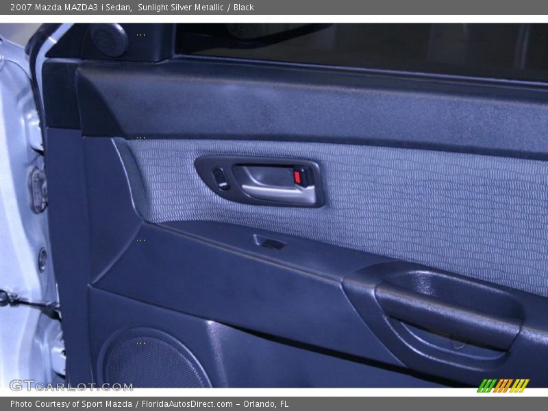 Sunlight Silver Metallic / Black 2007 Mazda MAZDA3 i Sedan