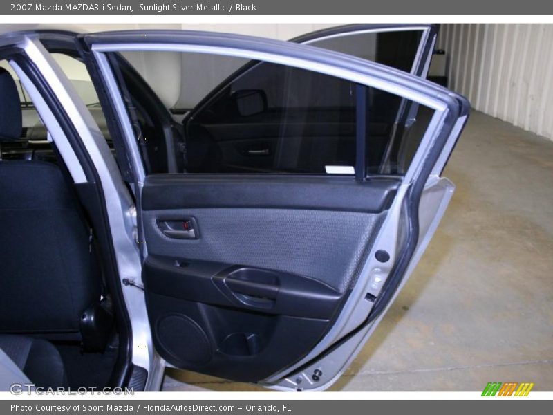 Sunlight Silver Metallic / Black 2007 Mazda MAZDA3 i Sedan
