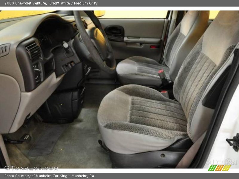 Bright White / Medium Gray 2000 Chevrolet Venture