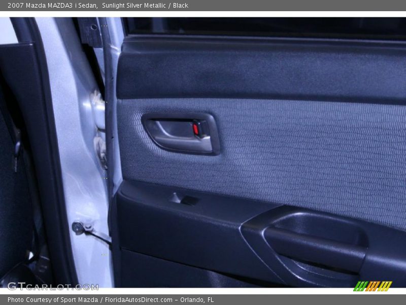 Sunlight Silver Metallic / Black 2007 Mazda MAZDA3 i Sedan