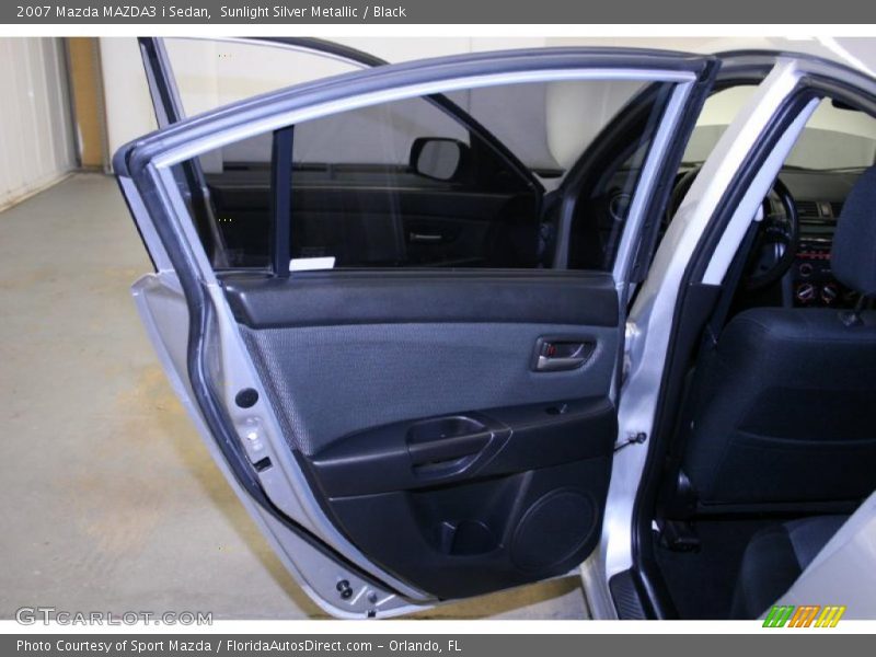 Sunlight Silver Metallic / Black 2007 Mazda MAZDA3 i Sedan