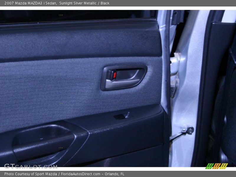 Sunlight Silver Metallic / Black 2007 Mazda MAZDA3 i Sedan