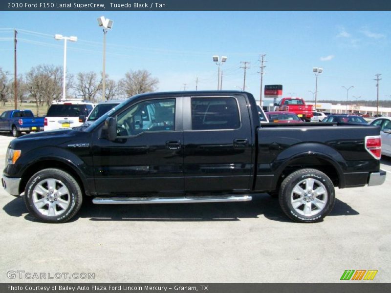 Tuxedo Black / Tan 2010 Ford F150 Lariat SuperCrew