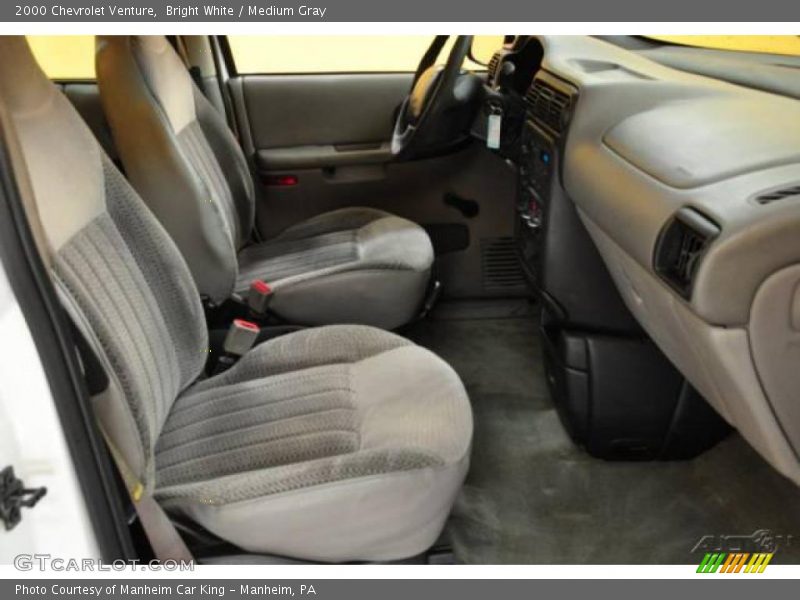 Bright White / Medium Gray 2000 Chevrolet Venture