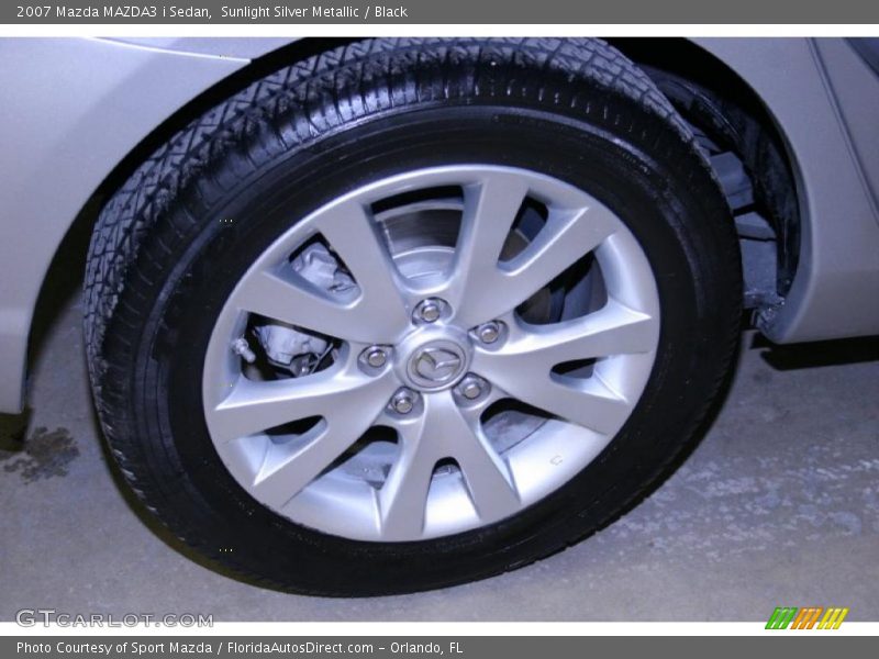 Sunlight Silver Metallic / Black 2007 Mazda MAZDA3 i Sedan