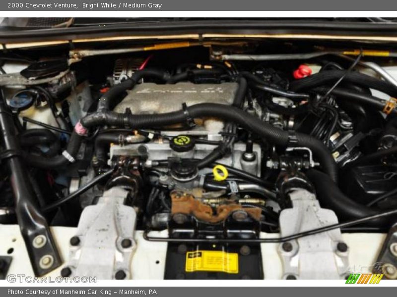 Bright White / Medium Gray 2000 Chevrolet Venture