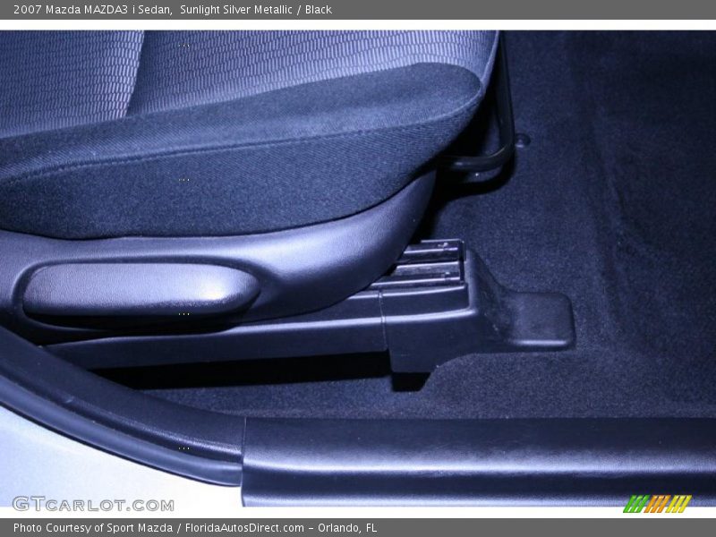 Sunlight Silver Metallic / Black 2007 Mazda MAZDA3 i Sedan