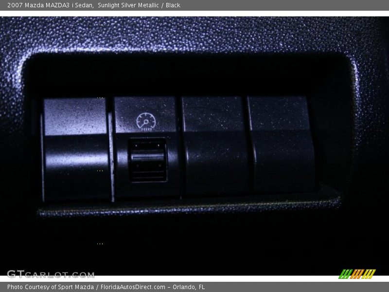 Sunlight Silver Metallic / Black 2007 Mazda MAZDA3 i Sedan