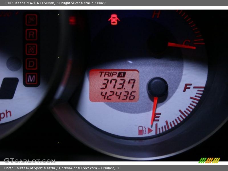 Sunlight Silver Metallic / Black 2007 Mazda MAZDA3 i Sedan
