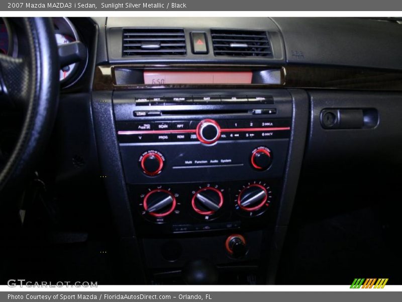 Sunlight Silver Metallic / Black 2007 Mazda MAZDA3 i Sedan