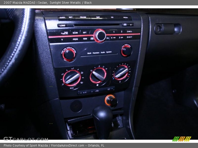 Sunlight Silver Metallic / Black 2007 Mazda MAZDA3 i Sedan