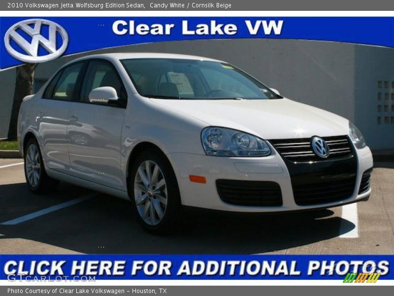 Candy White / Cornsilk Beige 2010 Volkswagen Jetta Wolfsburg Edition Sedan