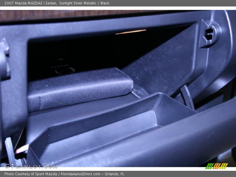 Sunlight Silver Metallic / Black 2007 Mazda MAZDA3 i Sedan