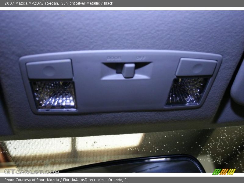 Sunlight Silver Metallic / Black 2007 Mazda MAZDA3 i Sedan