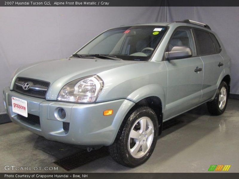 Alpine Frost Blue Metallic / Gray 2007 Hyundai Tucson GLS