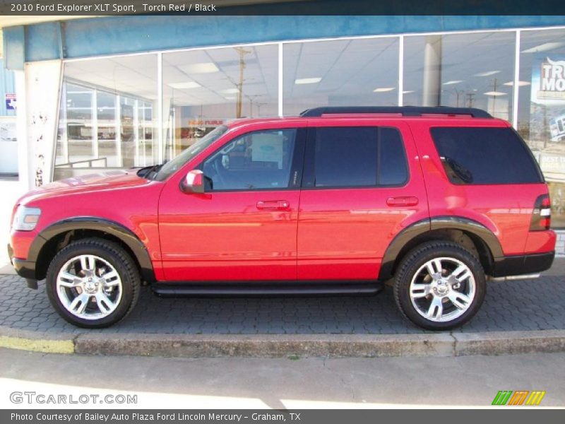 Torch Red / Black 2010 Ford Explorer XLT Sport