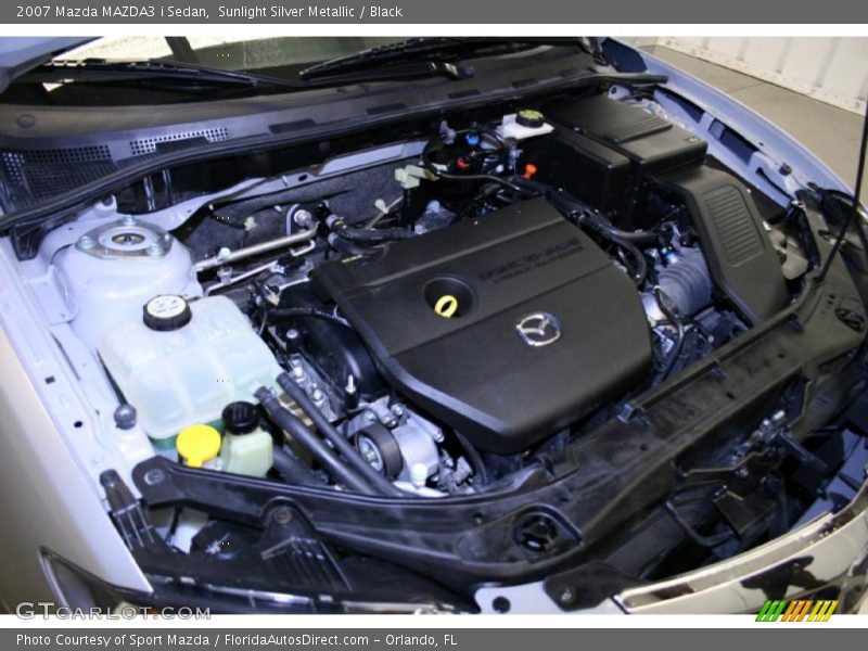 Sunlight Silver Metallic / Black 2007 Mazda MAZDA3 i Sedan
