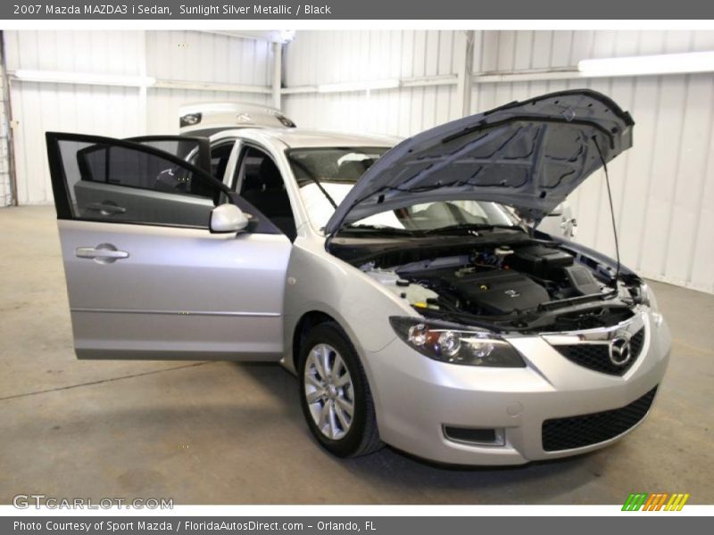 Sunlight Silver Metallic / Black 2007 Mazda MAZDA3 i Sedan