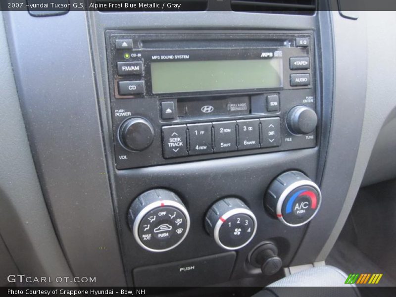 Alpine Frost Blue Metallic / Gray 2007 Hyundai Tucson GLS