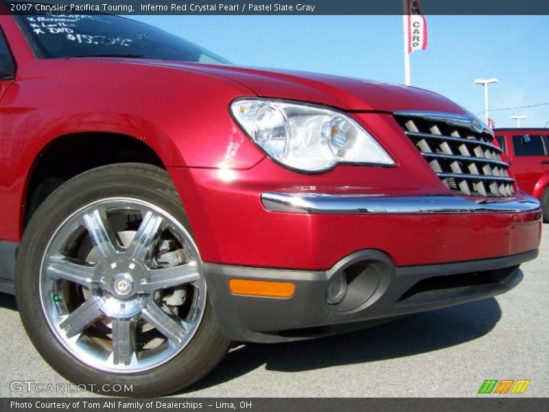 Inferno Red Crystal Pearl / Pastel Slate Gray 2007 Chrysler Pacifica Touring