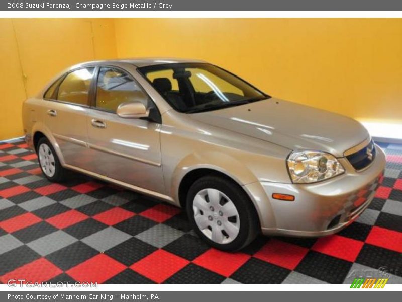 Champagne Beige Metallic / Grey 2008 Suzuki Forenza