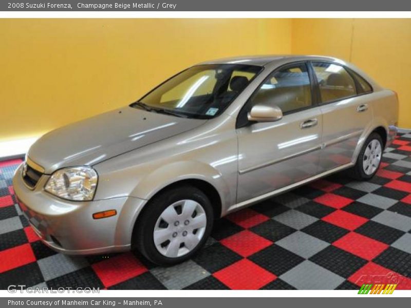 Champagne Beige Metallic / Grey 2008 Suzuki Forenza