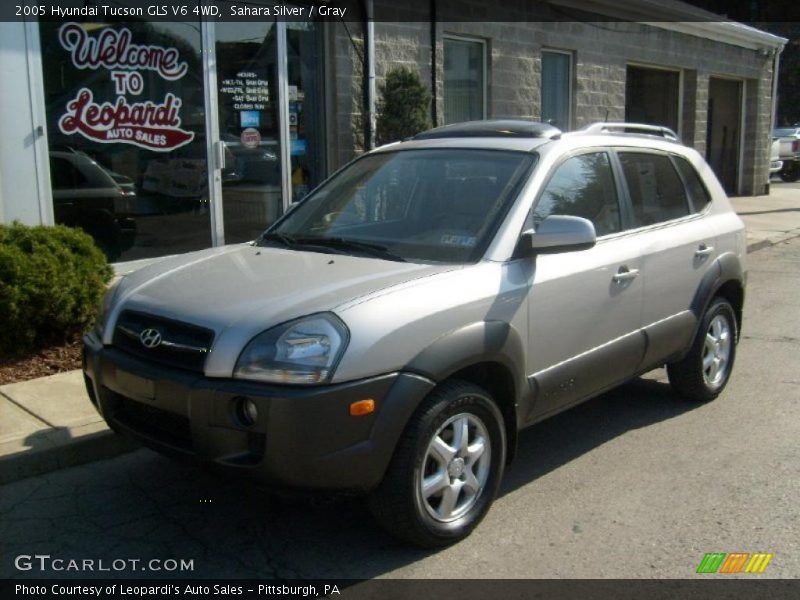 Sahara Silver / Gray 2005 Hyundai Tucson GLS V6 4WD