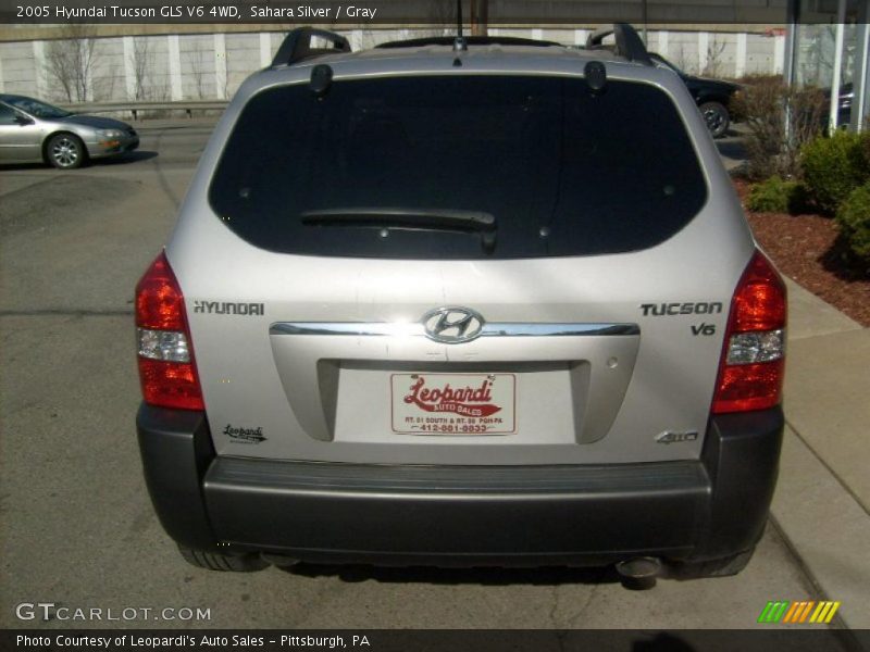 Sahara Silver / Gray 2005 Hyundai Tucson GLS V6 4WD