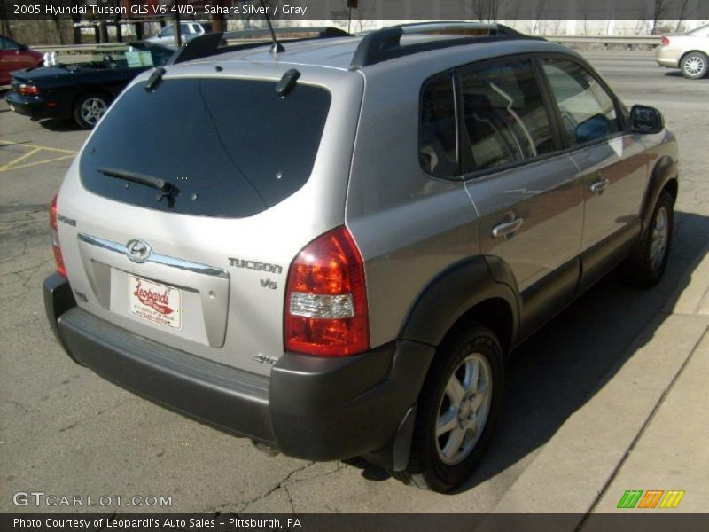 Sahara Silver / Gray 2005 Hyundai Tucson GLS V6 4WD