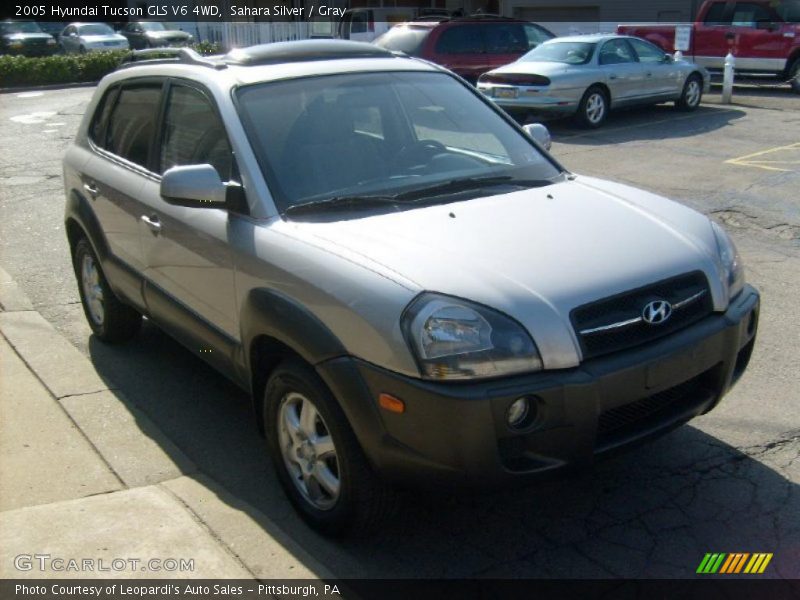 Sahara Silver / Gray 2005 Hyundai Tucson GLS V6 4WD