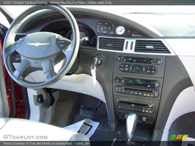 Inferno Red Crystal Pearl / Pastel Slate Gray 2007 Chrysler Pacifica Touring