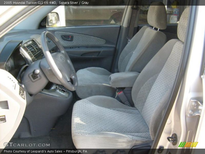 Sahara Silver / Gray 2005 Hyundai Tucson GLS V6 4WD