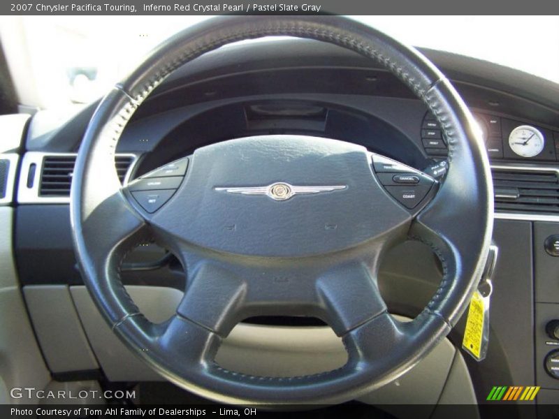 Inferno Red Crystal Pearl / Pastel Slate Gray 2007 Chrysler Pacifica Touring