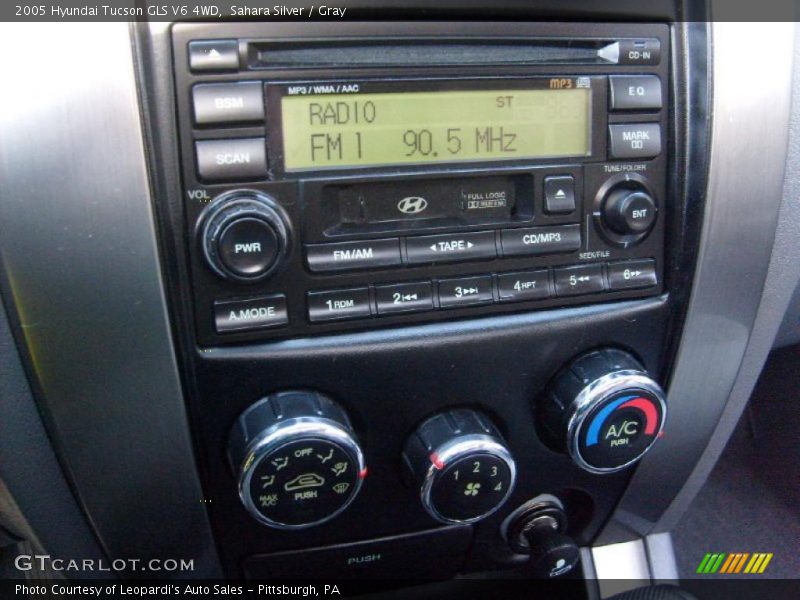 Sahara Silver / Gray 2005 Hyundai Tucson GLS V6 4WD