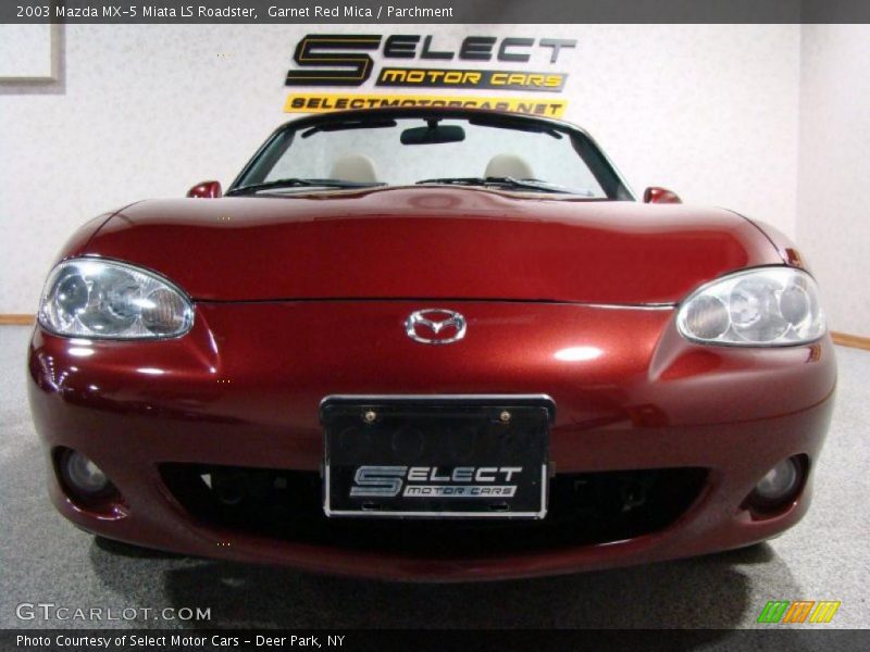 Garnet Red Mica / Parchment 2003 Mazda MX-5 Miata LS Roadster