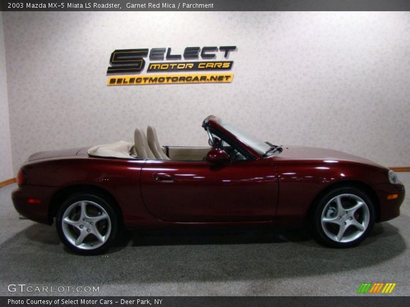 Garnet Red Mica / Parchment 2003 Mazda MX-5 Miata LS Roadster