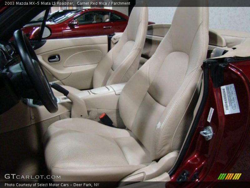 Garnet Red Mica / Parchment 2003 Mazda MX-5 Miata LS Roadster