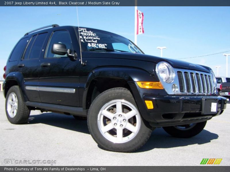 Black Clearcoat / Medium Slate Gray 2007 Jeep Liberty Limited 4x4