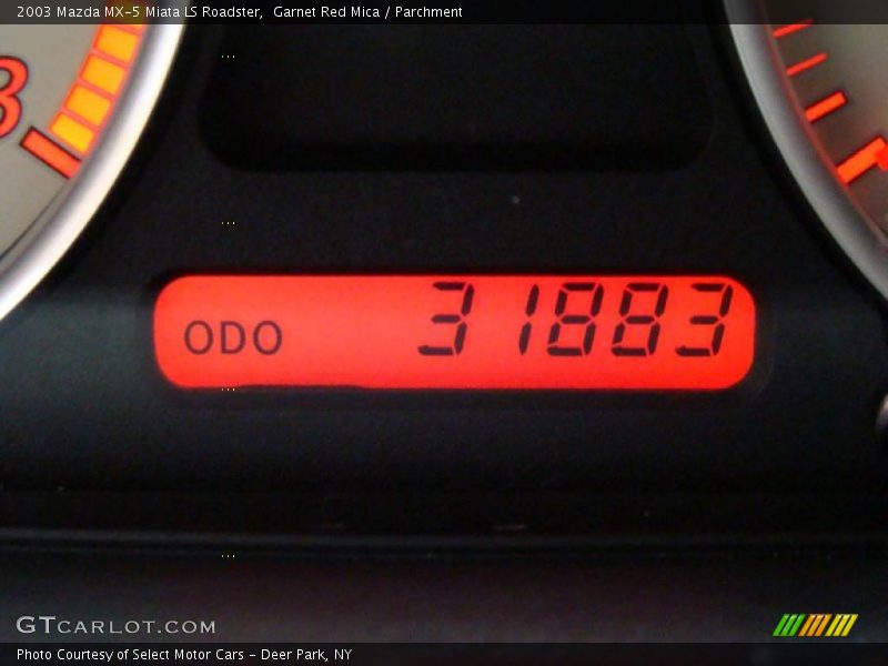 Garnet Red Mica / Parchment 2003 Mazda MX-5 Miata LS Roadster