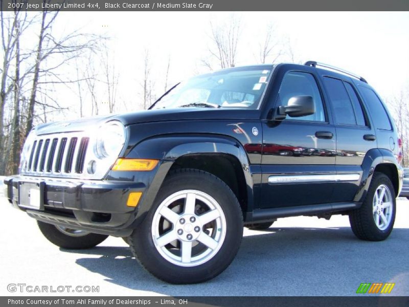 Black Clearcoat / Medium Slate Gray 2007 Jeep Liberty Limited 4x4